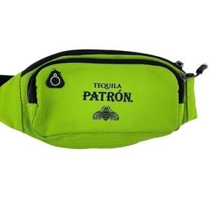 Patron Tequila Green Fanny Pack Unisex Double Zip Adjustable Buckle
